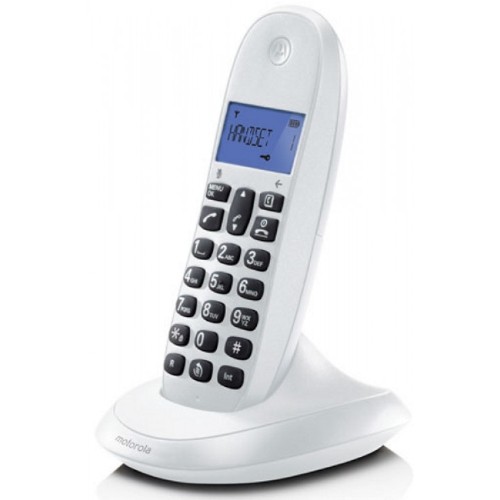 CORDLESS PHONES  C1001LB WHITE ΧΩΡΙΣ ΑΝΟΙΧΤΗ ΑΚΡΟΑΣΗ